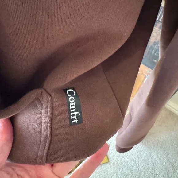 Comfrt Brown Hoodie and Sweatpants Set - size M - Picture 6 of 16